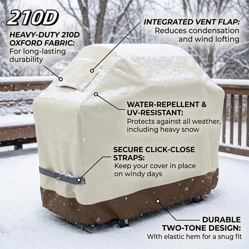 Outdoor Furniture Fabric Waterproof - 210D 바베큐 베이지 바베큐 그릴 야외