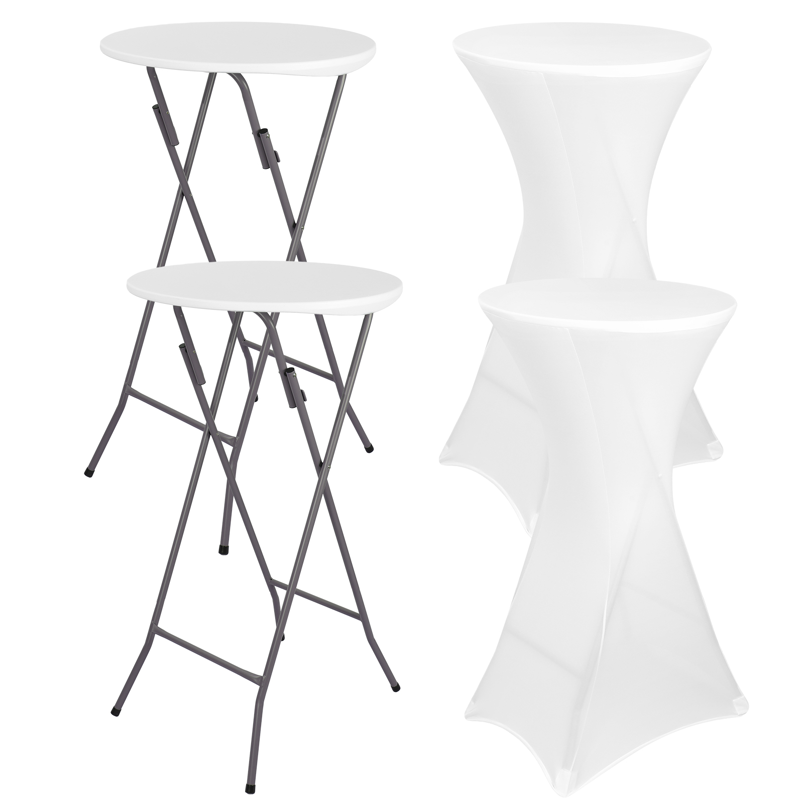 Outdoor Furniture Legs - 2세트 24인치 야외용 하이탑 칵테일 테이블,