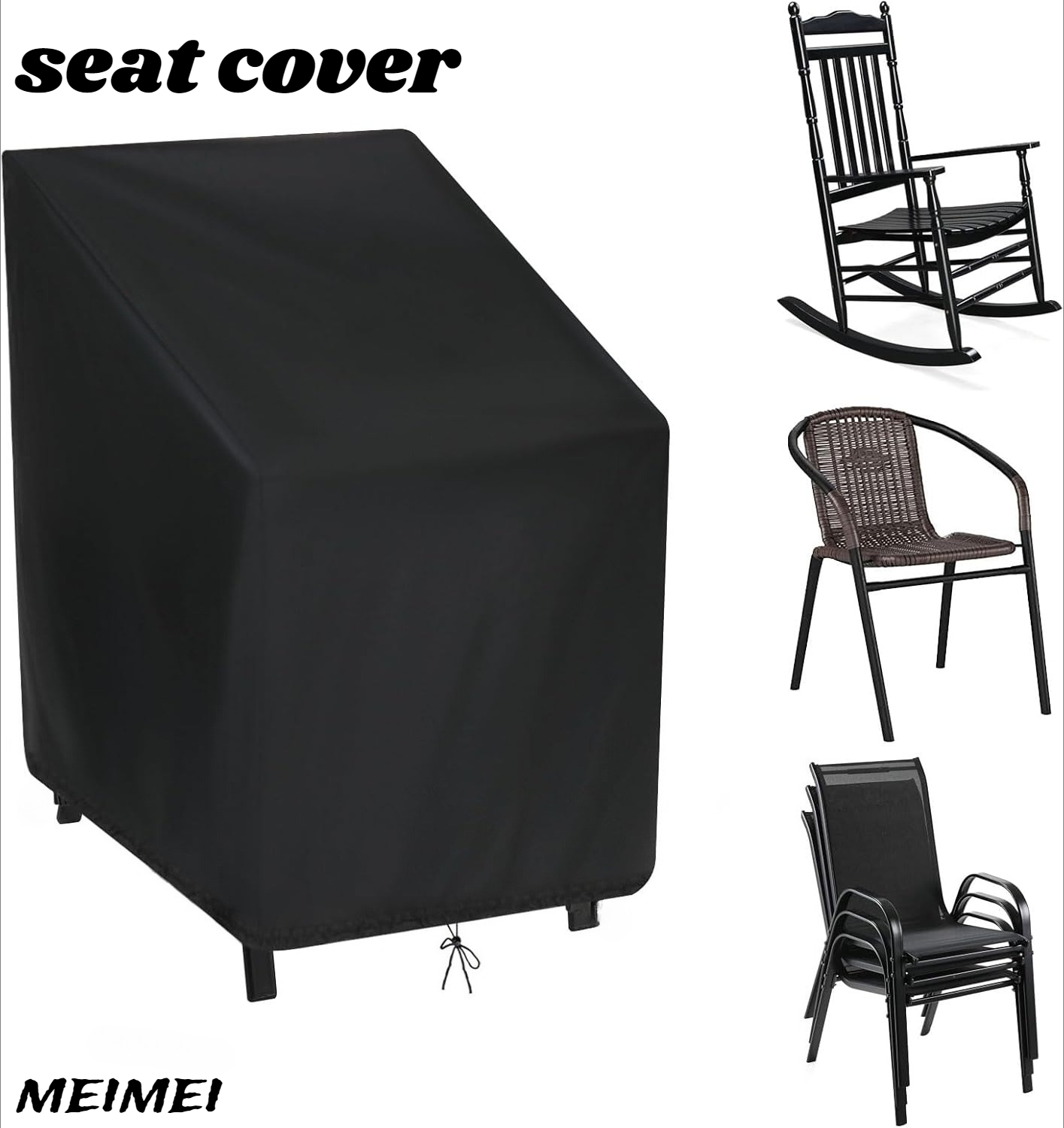 Outdoor Furniture Covers - 스태킹 의자 먼지 커버 보관 가방