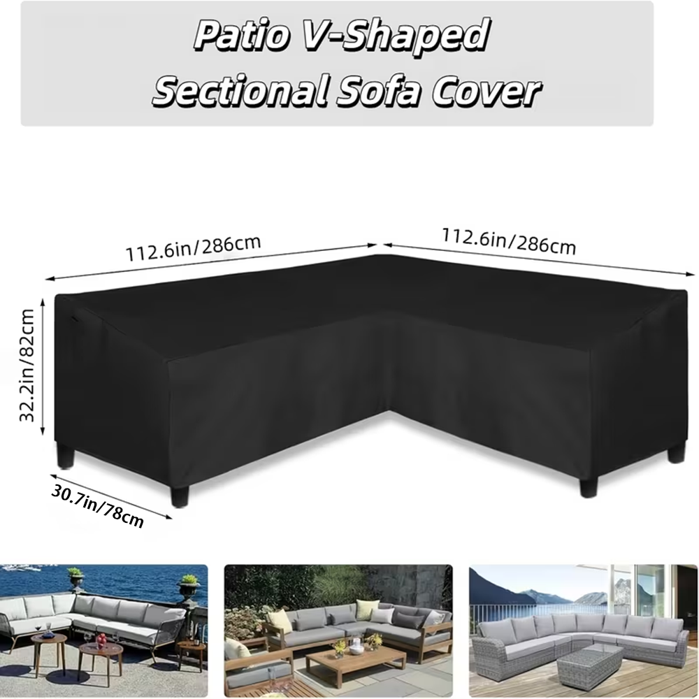 헤비듀티 L자형 야외 소파 커버, 정원 가구에 적합 – - Outdoor Furniture Cover Xl 리뷰 및 가격