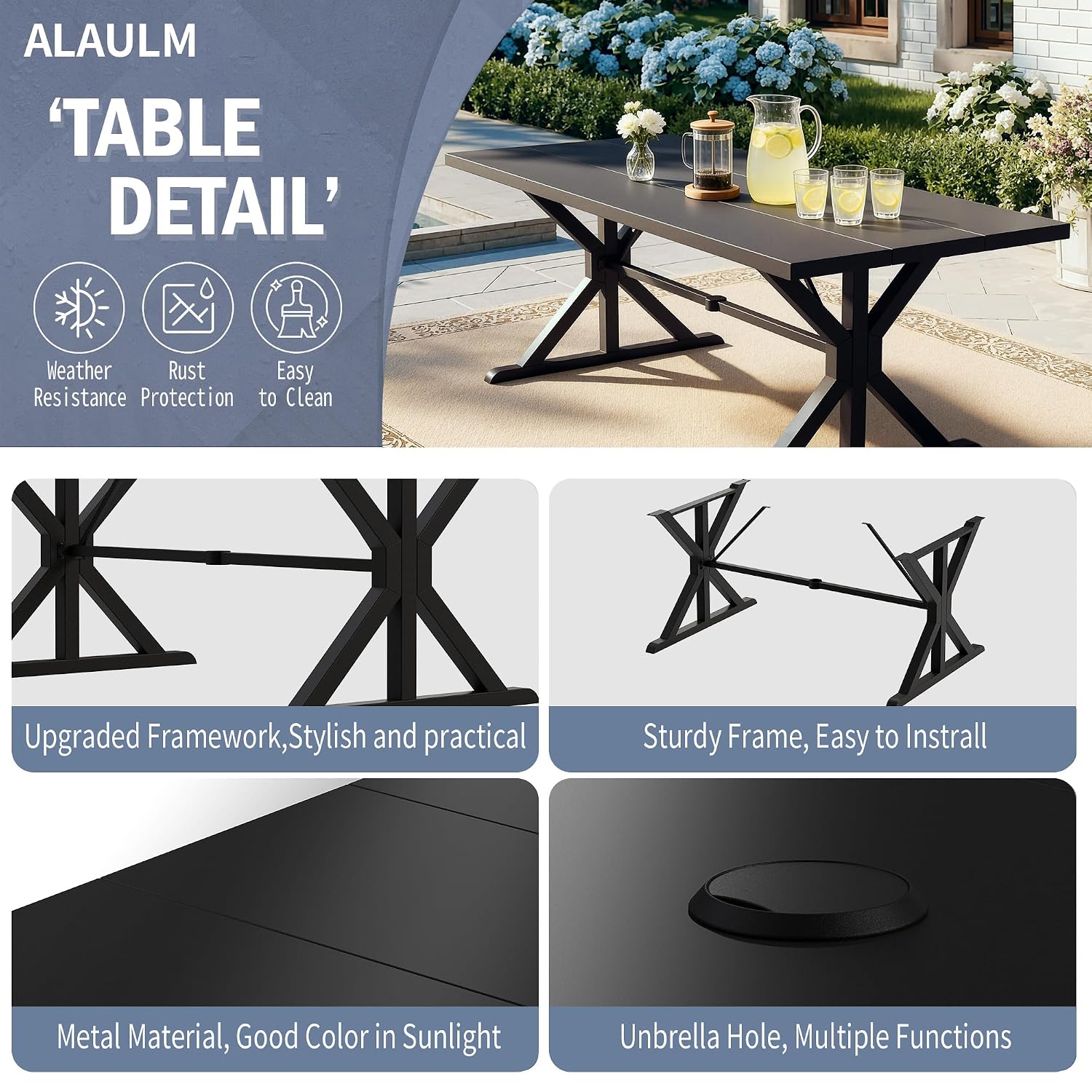 금속 파티오 다이닝 세트 7피스, 회전의자 6개, 직사 - Outdoor Furniture Plus 리뷰 및 가격
