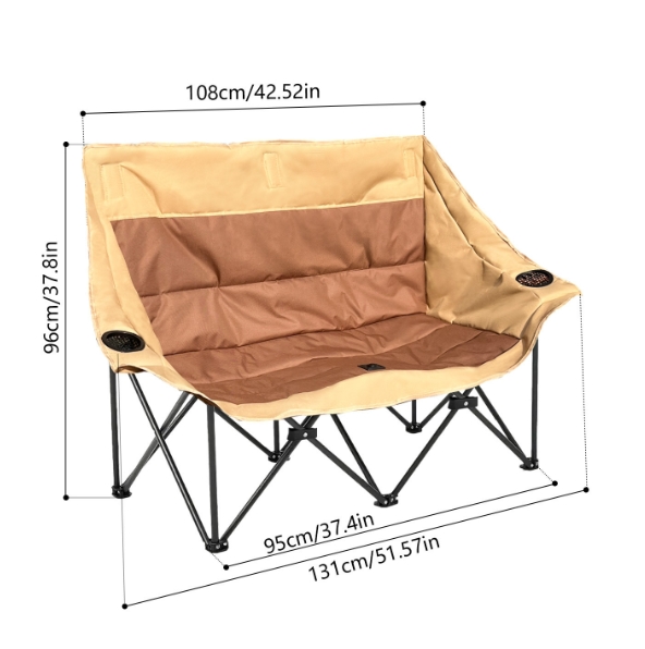 야외 캠핑용 이중 접이식 의자, 등받이가 있는 휴대용  - Outdoor Furniture Plus 리뷰 및 가격