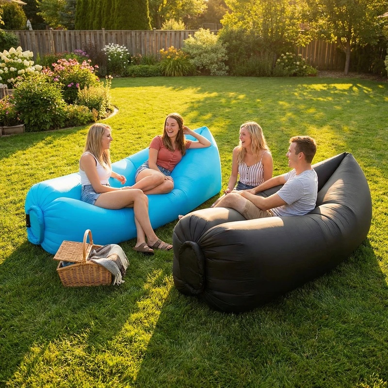 휴대용 에어 소파, 빠른 공기 주입 방수 라운저, 가벼 - Outdoor Furniture Small 리뷰 및 가격