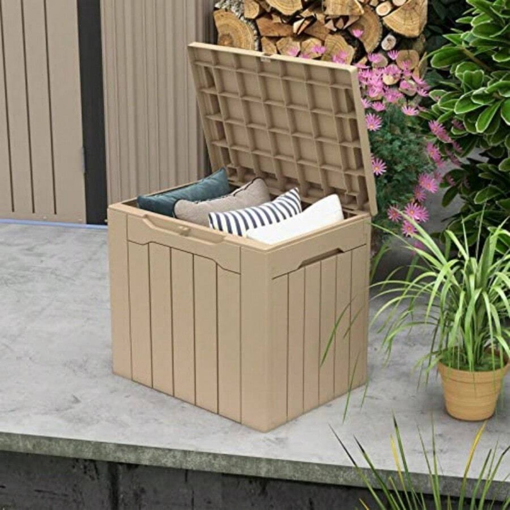 특대형 90갤런 레진 데크 박스, 야외용 보관함 - 파 - Outdoor Furniture Cushion 리뷰 및 가격
