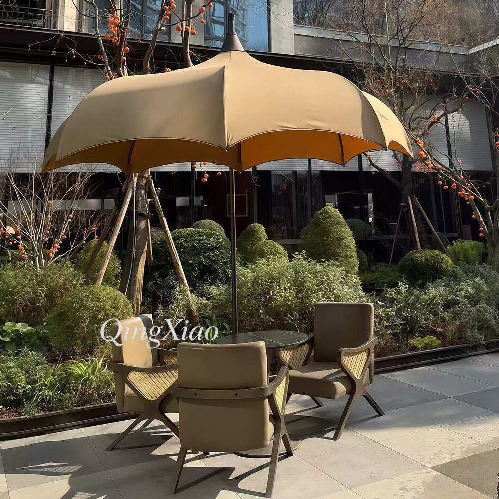 아치형 오프셋 캔틸레버 우산 방수 자외선 차단 야외 카 - Outdoor Furniture For Cafe 리뷰 및 가격