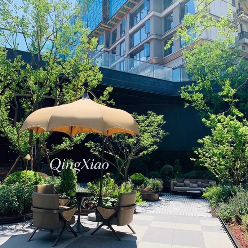아치형 오프셋 캔틸레버 우산 방수 자외선 차단 야외 카 - Outdoor Furniture For Cafe 리뷰 및 가격