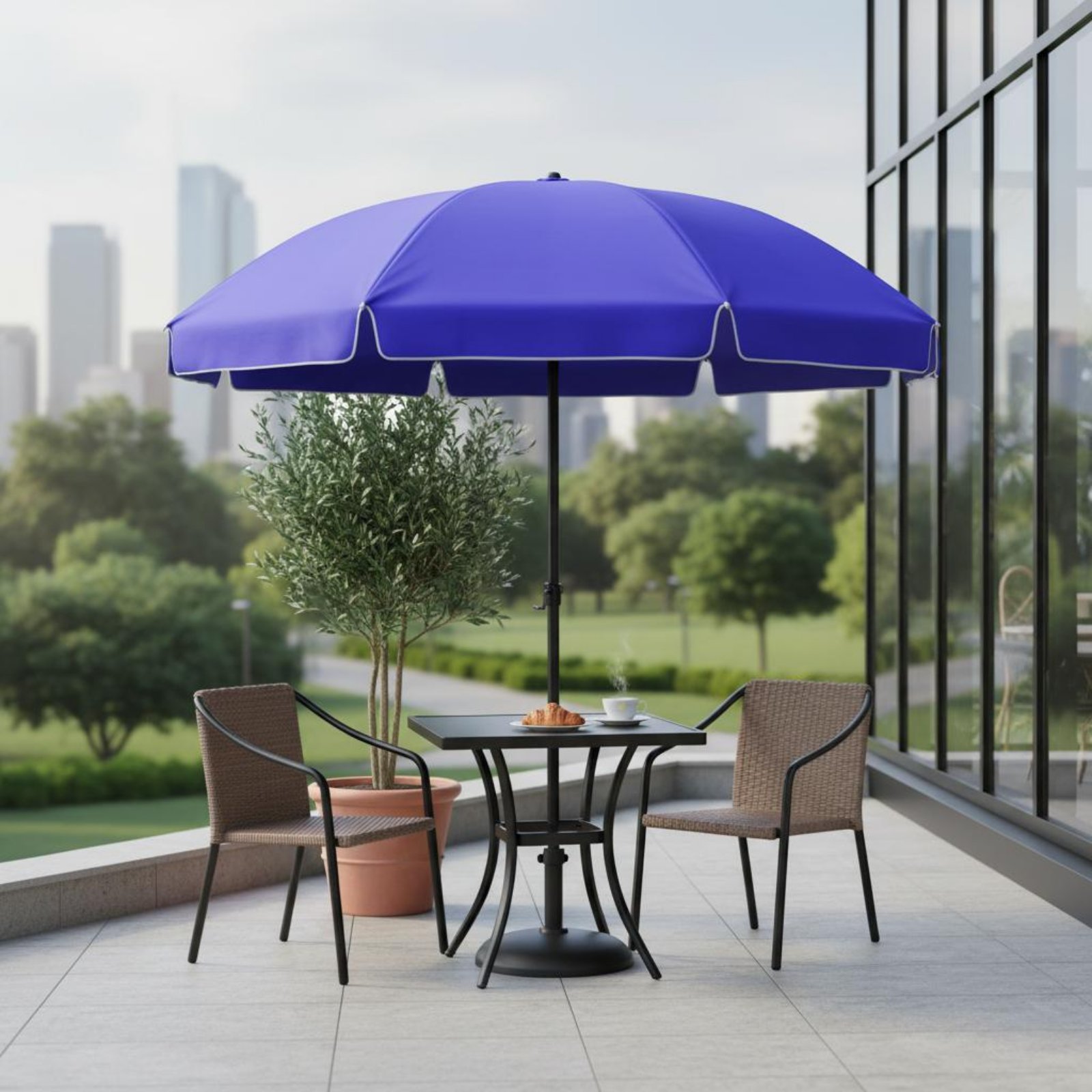 둥근형 방수 우산, 대형 야외용 양산, 튼튼한 비즈니스 - Outdoor Furniture Vendors 리뷰 및 가격
