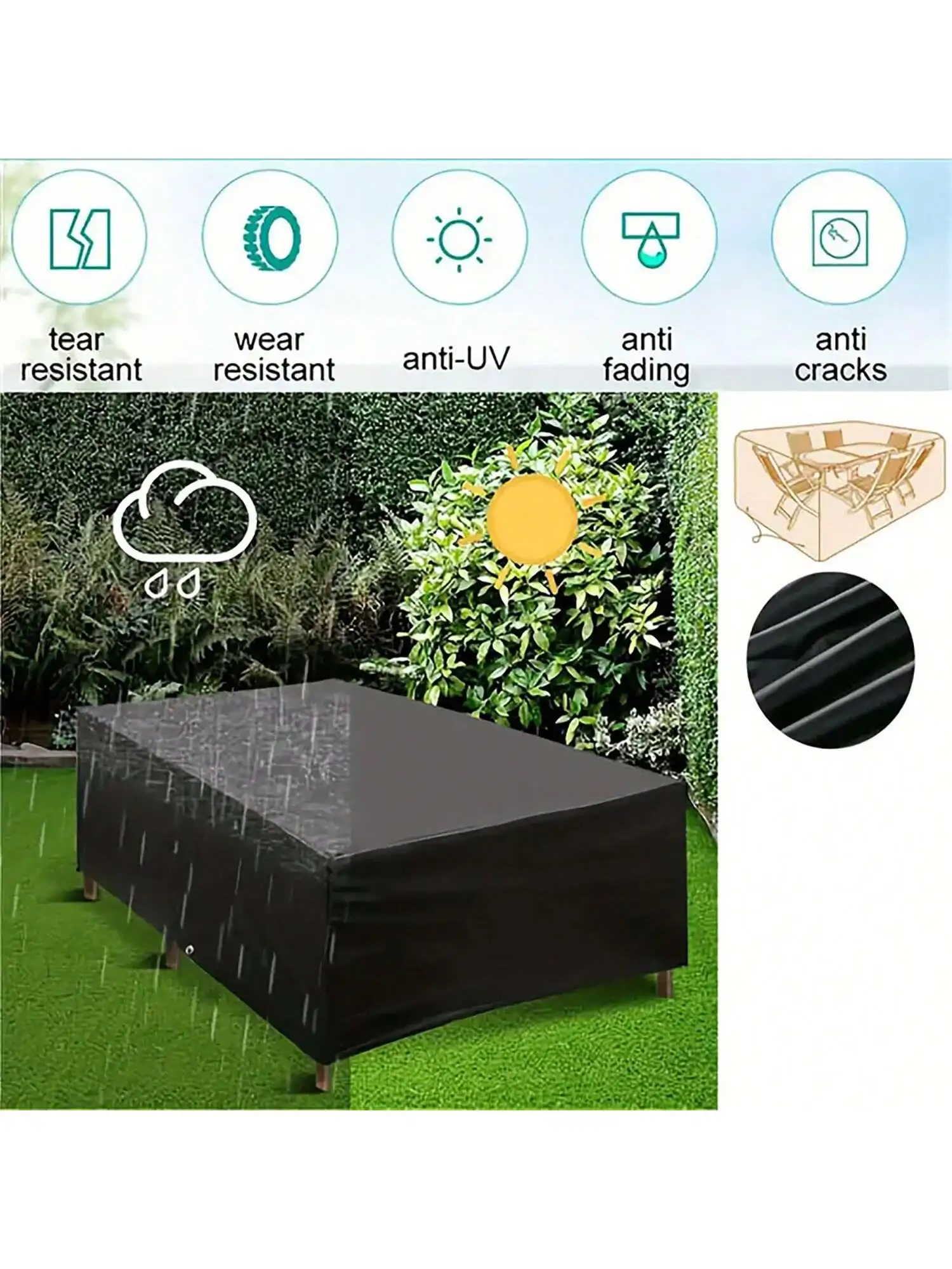 멀티 사이즈 야외 파티오 정원 가구, 의자, 소파, 테 - Outdoor Furniture Fabric Waterproof 리뷰 및 가격