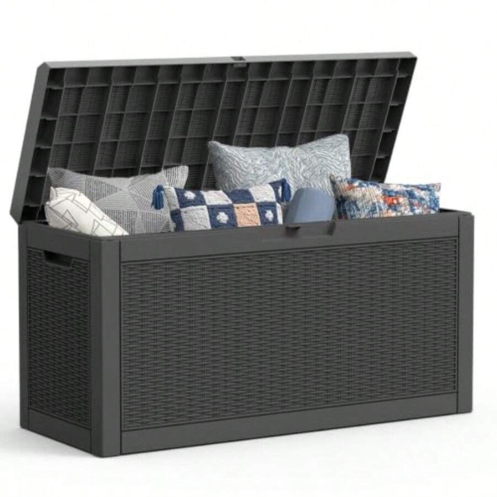 야외용 수납함 데크 박스 방수 라탄 패턴 레진 파티오  - Outdoor Furniture Cushion 리뷰 및 가격