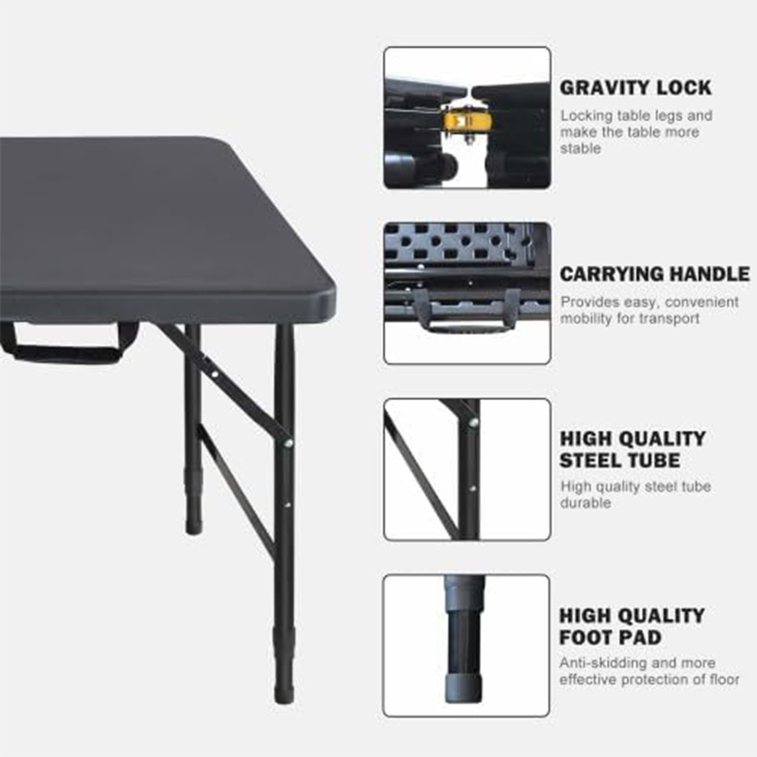 접이식 테이블 4피트 높이 조절 가능 헤비듀티 플라스틱 - Outdoor Furniture Legs 리뷰 및 가격