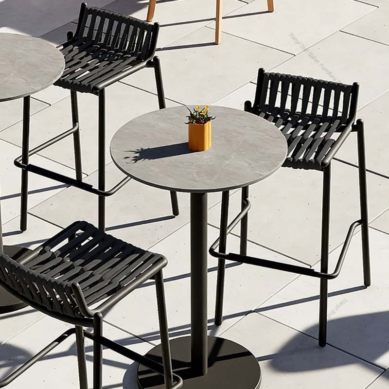북유럽 야외 알루미늄 합금 바 의자 현대적인 하이 엔드 - Outdoor Furniture For Cafe 리뷰 및 가격
