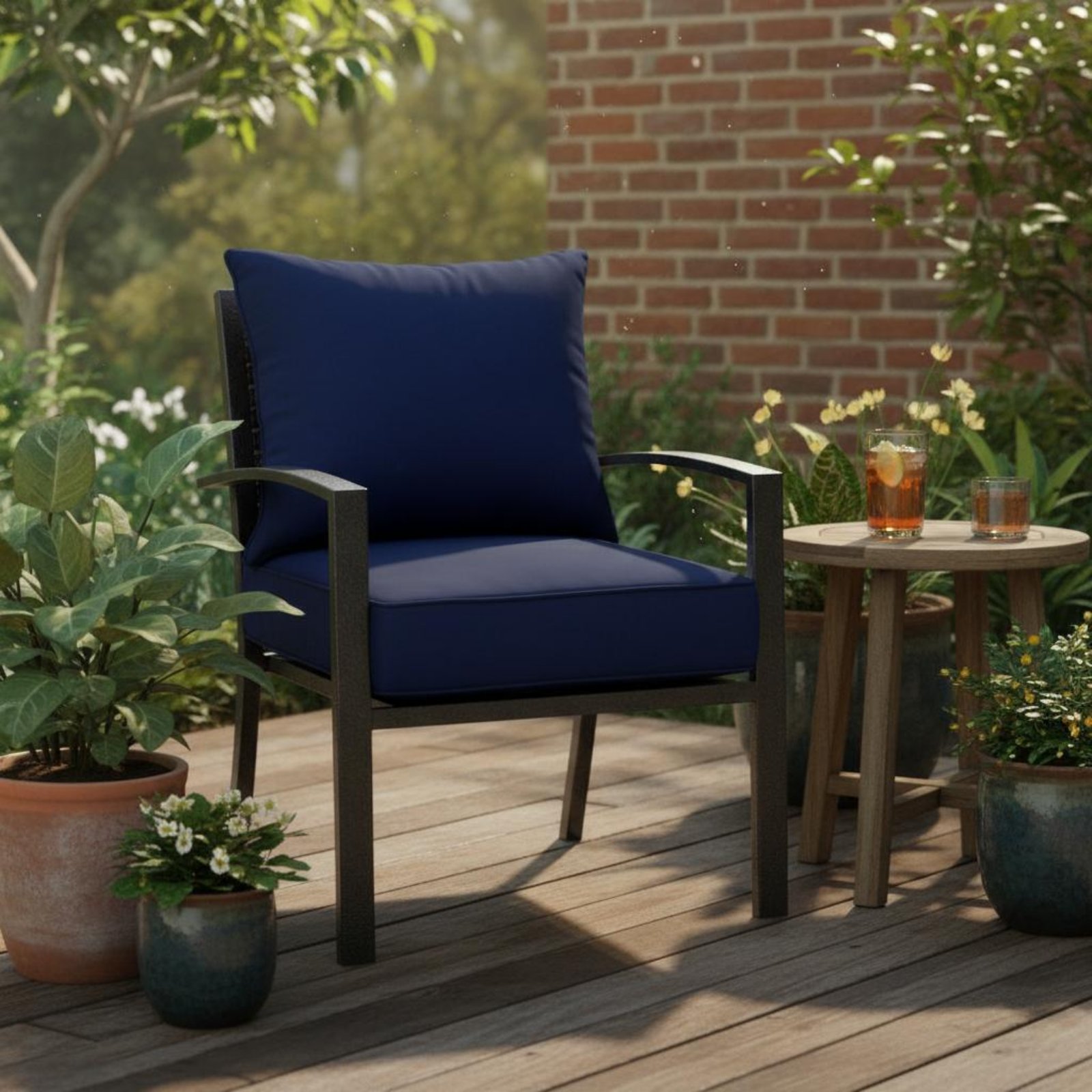파티오 의자 패드 숨겨진 잠금장치 파티오 의자 패드 세 - Outdoor Furniture Cushion 리뷰 및 가격