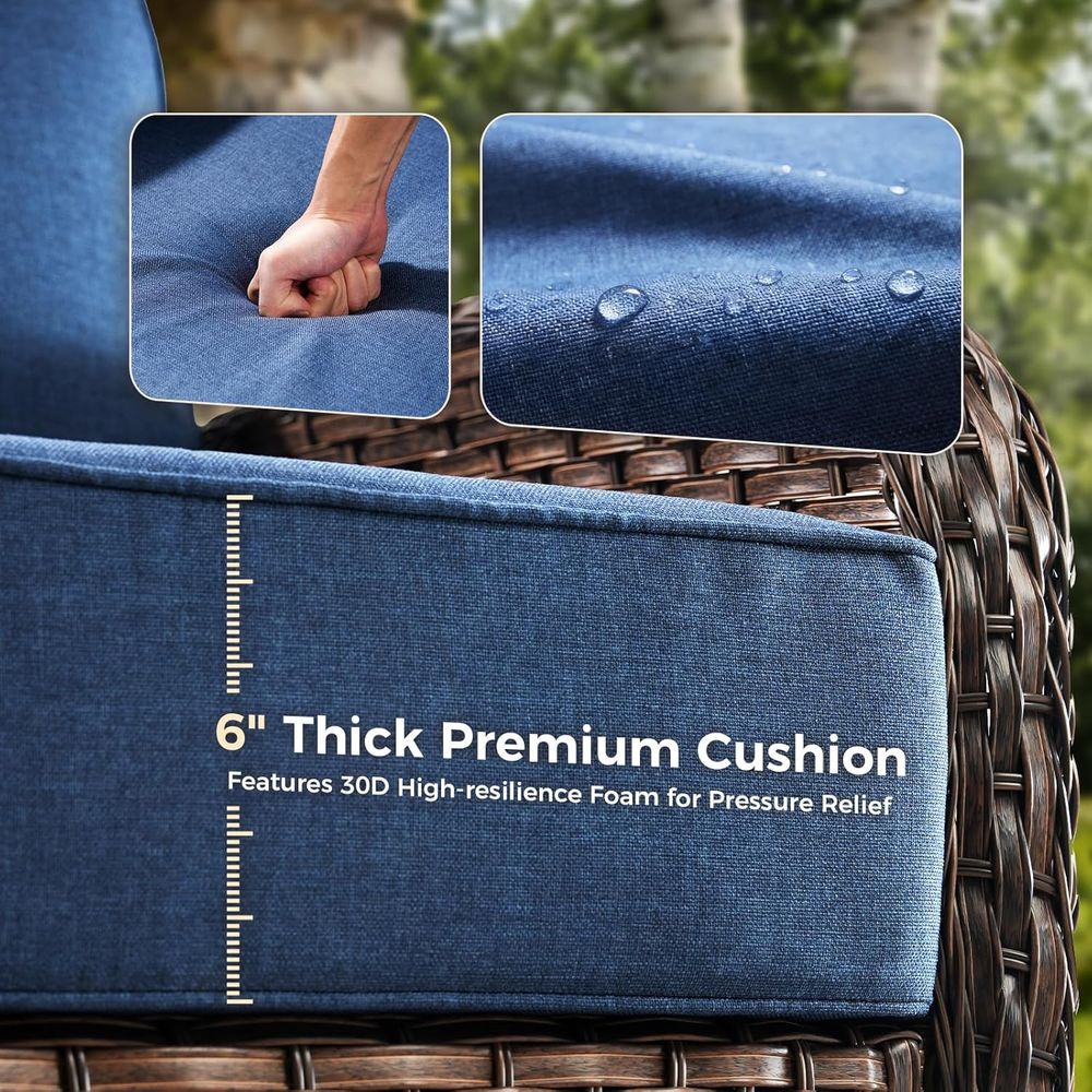 야외용 가구 쿠션, 6인치 두께의 방수 시트 쿠션, 2 - Outdoor Furniture Cushion 리뷰 및 가격